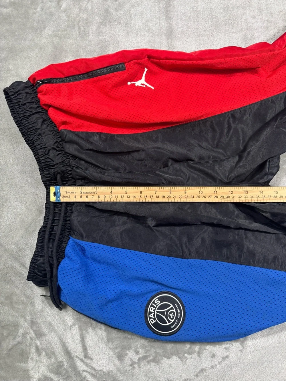 Air Jordan Paris Saint Germain Black Red Blue Track Pants Men's L